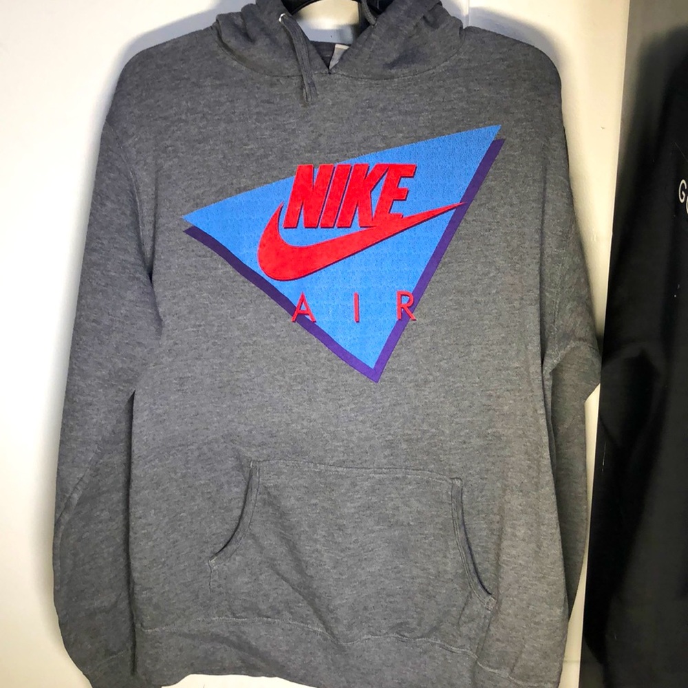 Gray Nike long sleeve hoodie